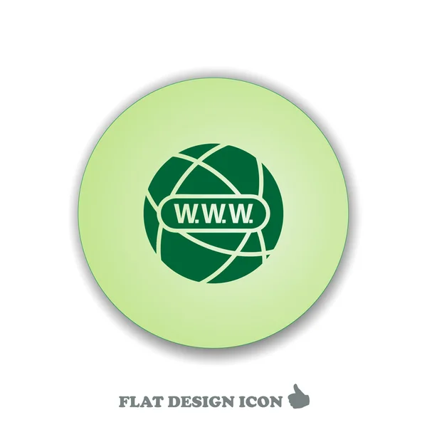 Globe Icon EPS. Symbole site . — Image vectorielle