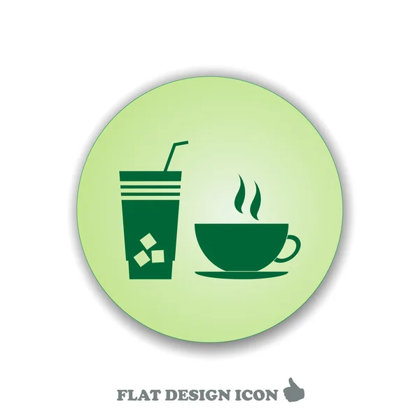 Icône boisson web design — Image vectorielle