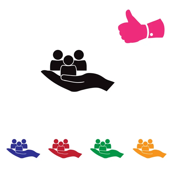 Het pictogram van de handen. Webdesign — Stockvector