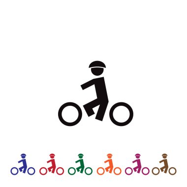 Bisiklet adam web simgesi