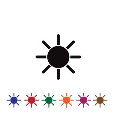 Güneş web vektör simgesi