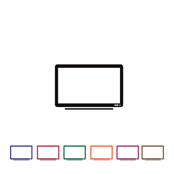 Tv set web icon — Stock Vector