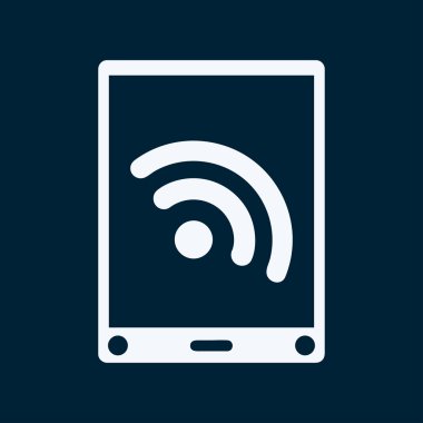 Telefon ikonu, vektör illüstrasyonu. düz tasarım biçimi.