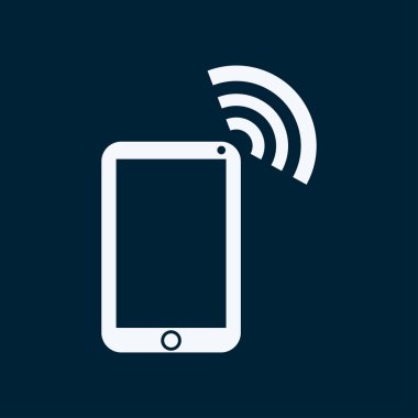 Telefon ikonu, vektör illüstrasyonu. düz tasarım biçimi.