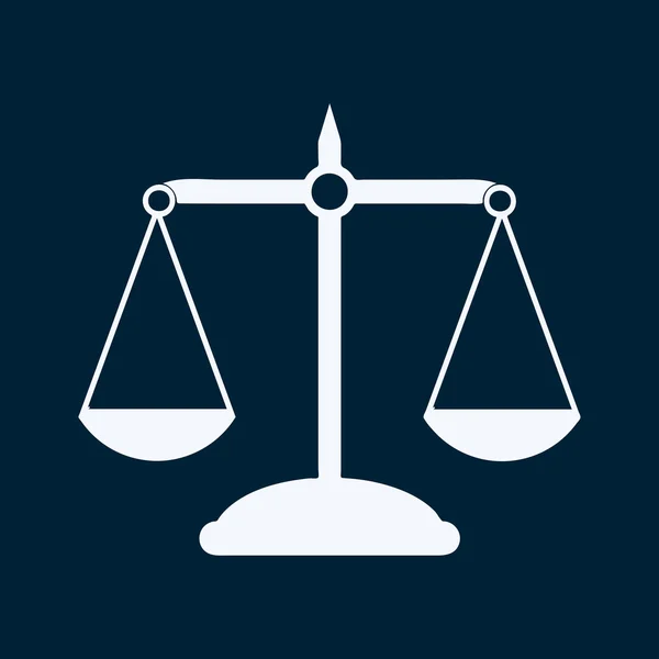 Pictograph van Justitie schalen. — Stockvector