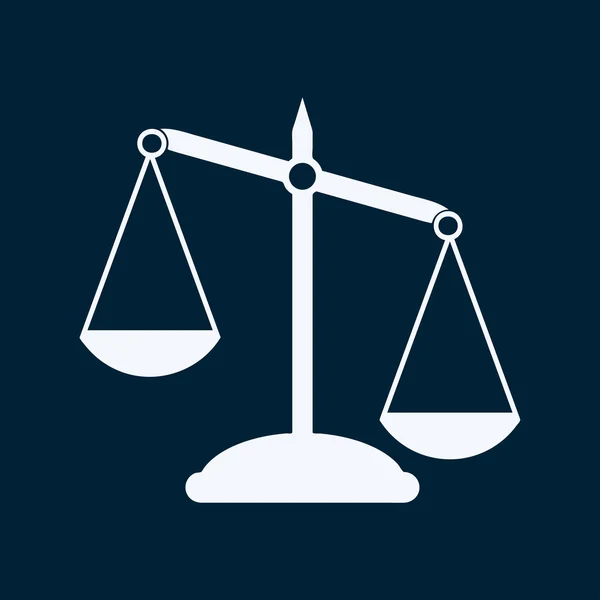 Pictograph van Justitie schalen. — Stockvector