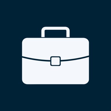 Evrak çantası ikonu, vektör illüstrasyonu. düz tasarım biçimi.