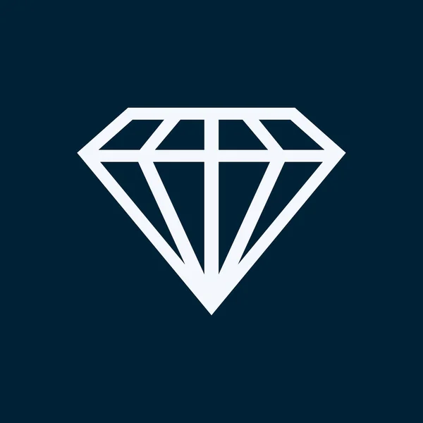 Diamant-Webvektorsymbol — Stockvektor