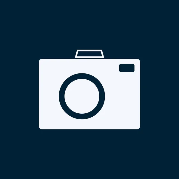 Camera icon, vector illustration. Flat design style — Stock Vector