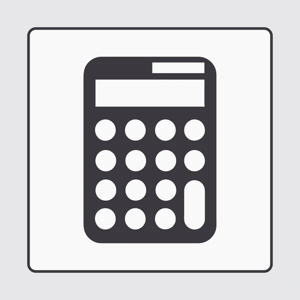 Ícone calculadora, ilustração vetorial. estilo de design plano — Vetor de Stock