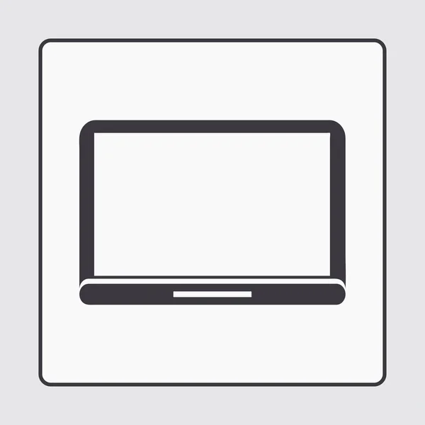 Laptop-Symbol. Webdesign — Stockvektor