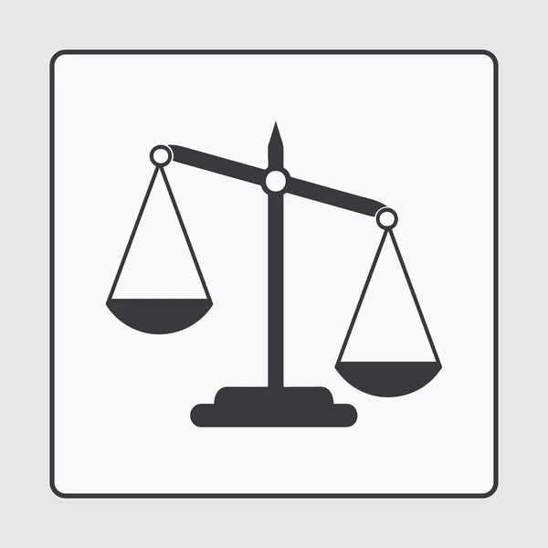 Pictograph van Justitie schalen. — Stockvector