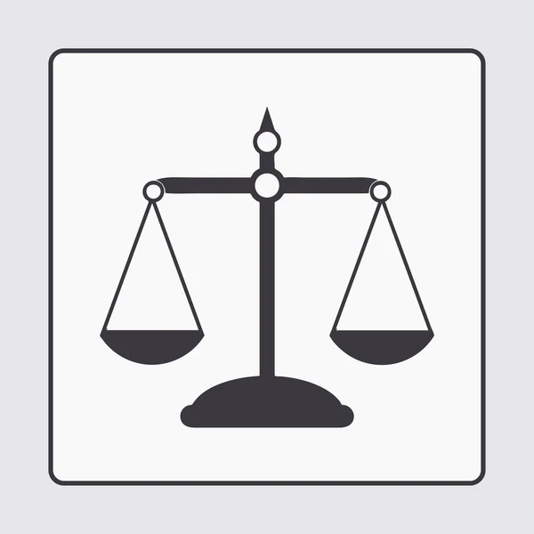 Pictogramme des échelles de justice . — Image vectorielle