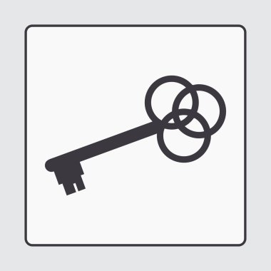 anahtar web tasarım simgesi