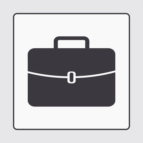 Icono de equipaje. Botón redondeado. Ilustración vectorial . — Vector de stock