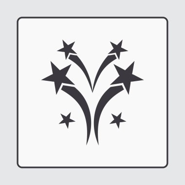 Düz bir havai fişek simgesini eps