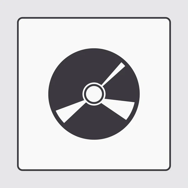 Icono del CD. vector web — Vector de stock