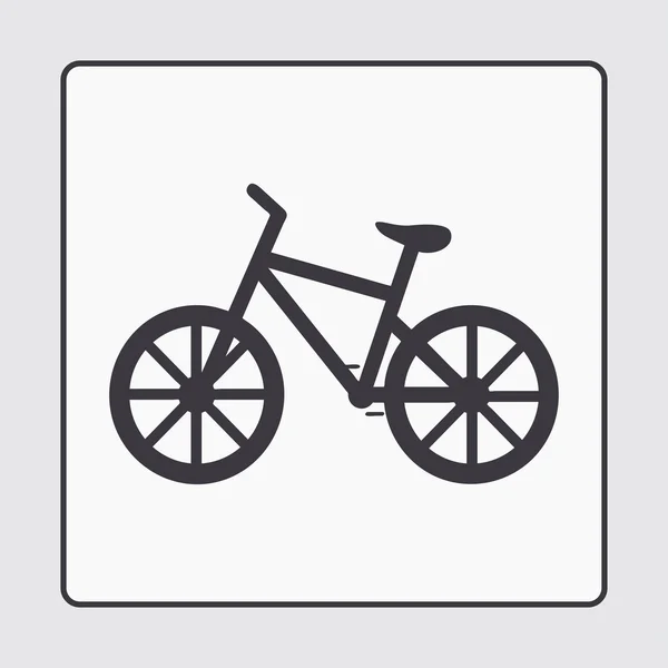 Bicicleta web vector icono — Vector de stock