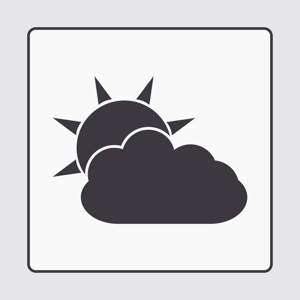 Плоская иконка облака, векторная иллюстрация — стоковый вектор