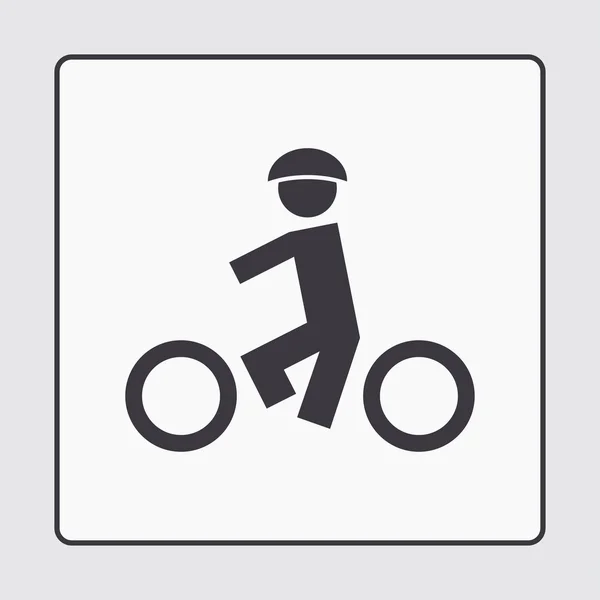 Fiets web vector pictogram — Stockvector