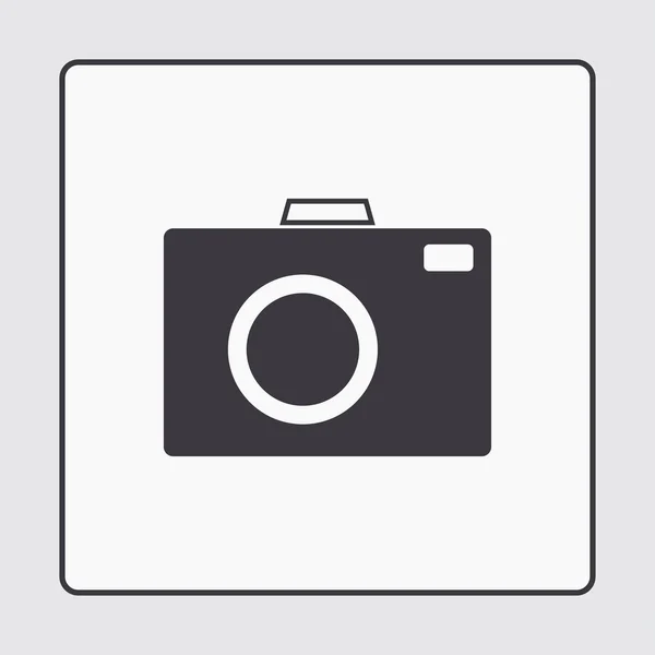 Camera icon, vector illustration. Flat design style — Stock Vector