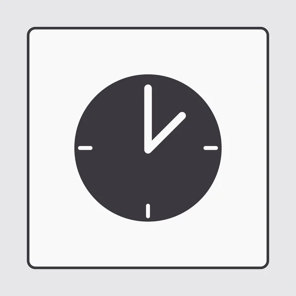 Uhr Web-Vektor-Symbol — Stockvektor