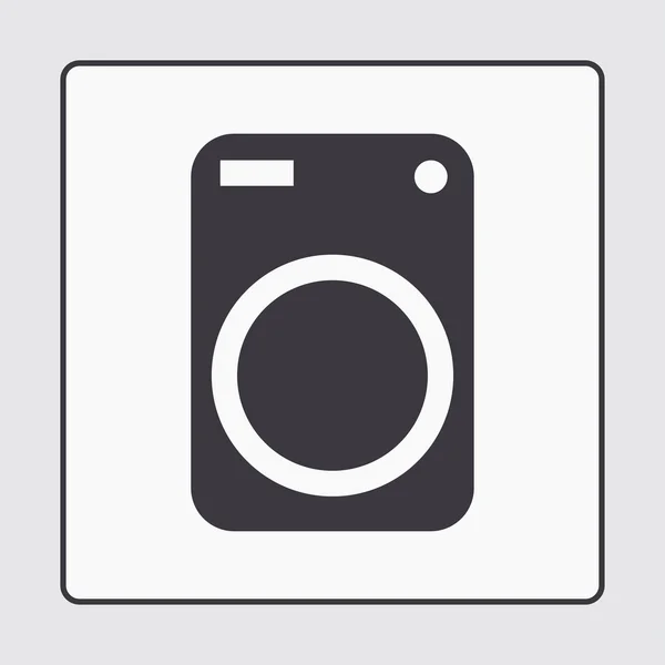 Tvättmaskin spindelväv ikonen — Stock vektor