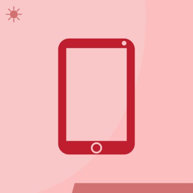 Telefon ikonu, vektör illüstrasyonu. düz tasarım biçimi.