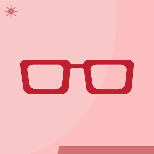 Icône de lunettes. Style design plat — Image vectorielle