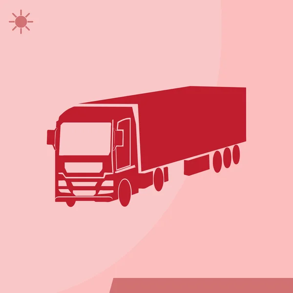 Векторный значок грузовика — стоковый вектор