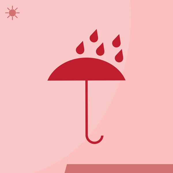 Regenschirm-Symbol. Webdesign — Stockvektor