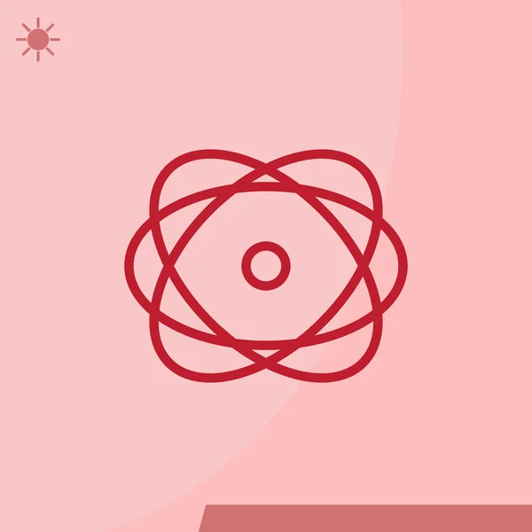 Atom Icon. Desain web - Stok Vektor