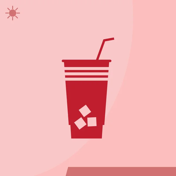 Tasse Kaffee Ikone. Drink-Vektorillustration. — Stockvektor