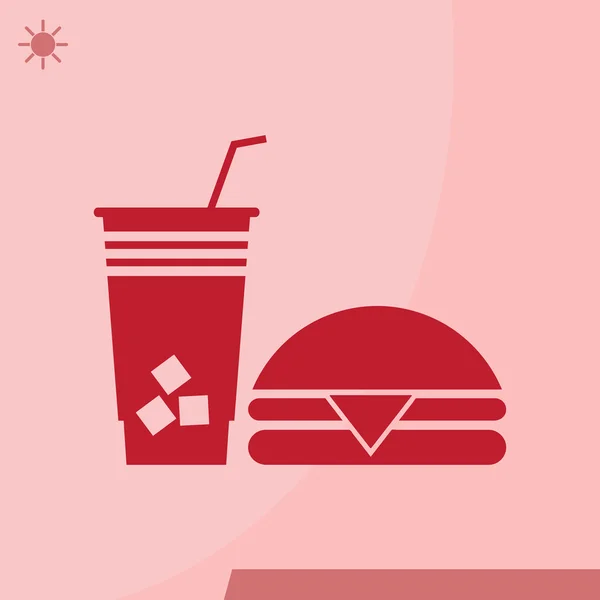 Coupe de café icône. Illustration vectorielle des boissons . — Image vectorielle