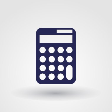 Vektör hesap makinesi web simgesi