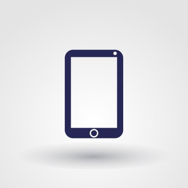 Telefon ikonu, vektör illüstrasyonu. düz tasarım biçimi.