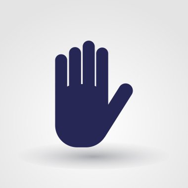 Eller simgesini. Palm web vektör