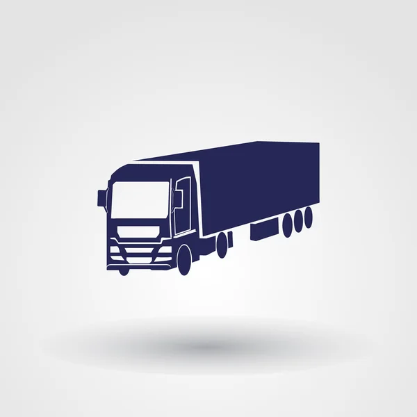 Icône de vecteur web camion — Image vectorielle