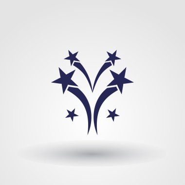 Düz bir havai fişek simgesini eps