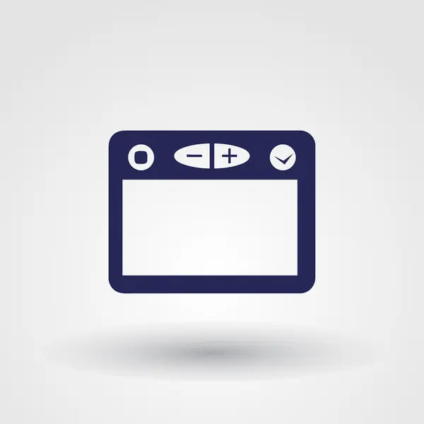 Ventana del navegador icono web — Vector de stock