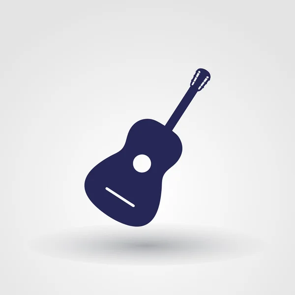 Gitar vektör simgesi. Düz tasarım stili — Stok Vektör
