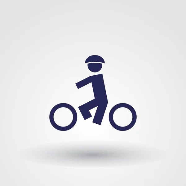 Icône de conception web vélo — Image vectorielle
