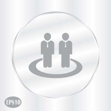 Adam web simgesi. Vektör.