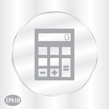 Vektör hesap makinesi web simgesi