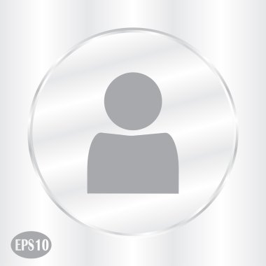 Adam web simgesi. Vektör.