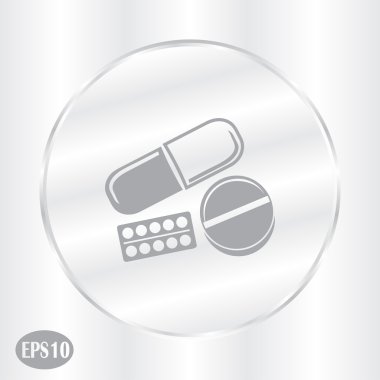 Hapları simgesi. Web Tasarım