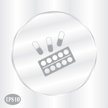 Hapları simgesi. Web Tasarım