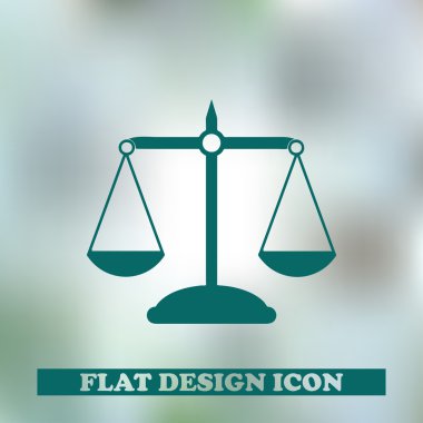 Vektör ölçekler web simgesi