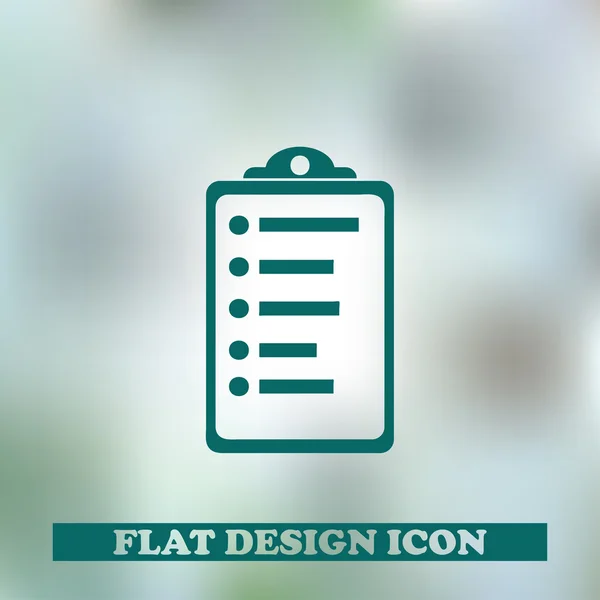 Clipboard web Icon Vector — Stock Vector