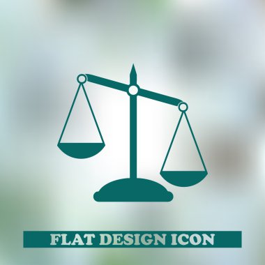 Vektör ölçekler web simgesi